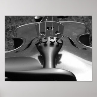 Violin B&W Poster