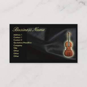 Violin Business Cards Visitenkarte