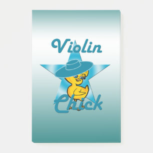 Violin Chick #7 Post-it Klebezettel
