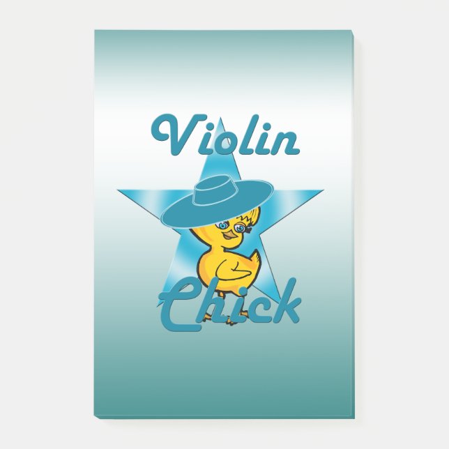 Violin Chick #7 Post-it Klebezettel (Vorderseite)