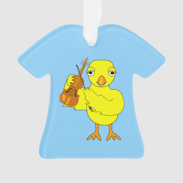 Violin Chick Ornament (Vorderseite)