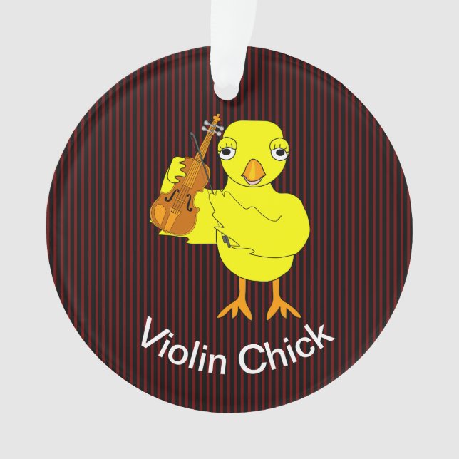 Violin Chick Ornament (Vorderseite)