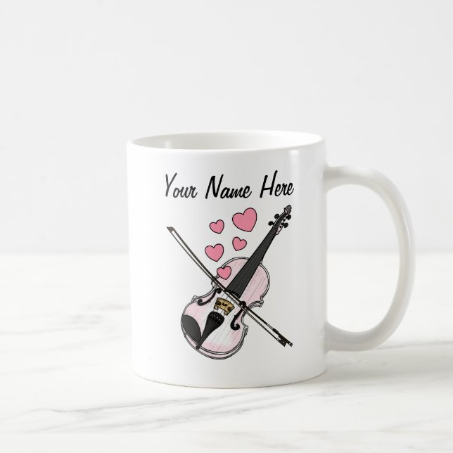 Violin Custom Wedding Tasse Violinist Musician Gif (Rechts)