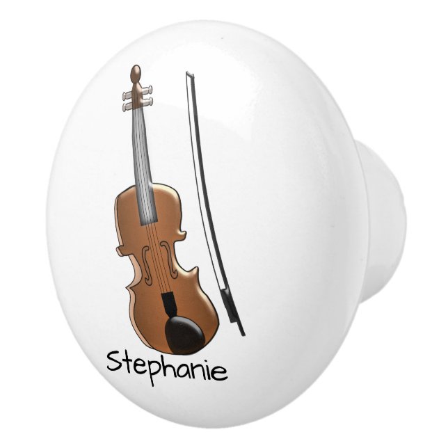 Violin-Design personalisiert Keramikknauf (Rechts)