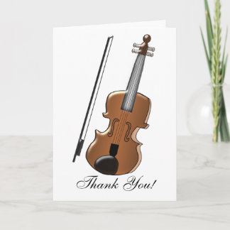 Violin Design Vielen Dank Dankeskarte