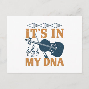 Violin - Es liegt in meiner DNA Postkarte