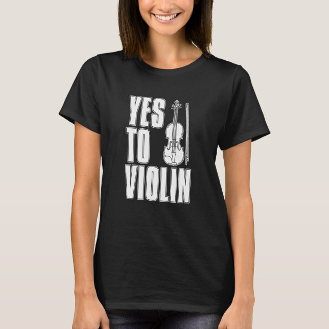 Violin Fiddle Fiddler Violinist T-Shirt (Vorderseite)