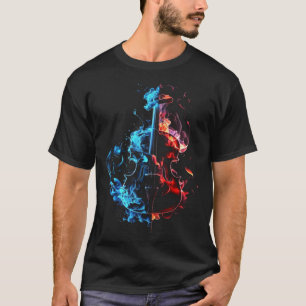 Violin Flames Musikinstrument Violinist Musicia T-Shirt