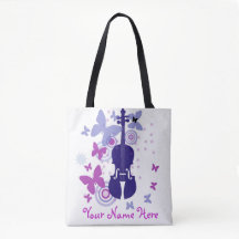 Violin Flutter Tasche mit Ihrem eigenen Namen