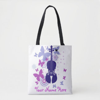 Violin Flutter Tasche mit Ihrem eigenen Namen