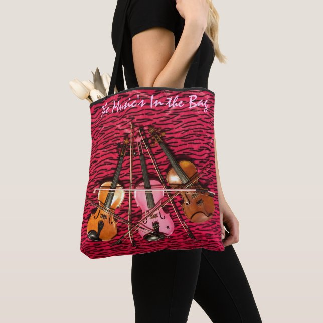 Violin Foto Tote Tasche (Von Nahem)
