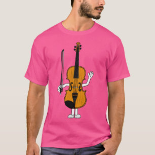 Violin Funny Character Violinist Streichlehrer Fu T-Shirt