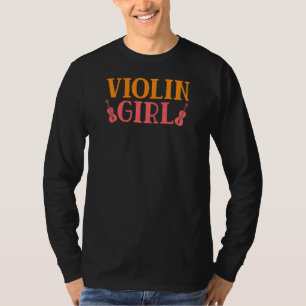 Violin Girl Musician Orchestra Lehrerin Violinist T-Shirt