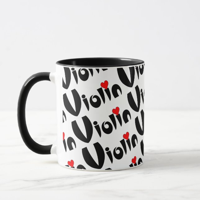Violin Heart  Tasse (Links)