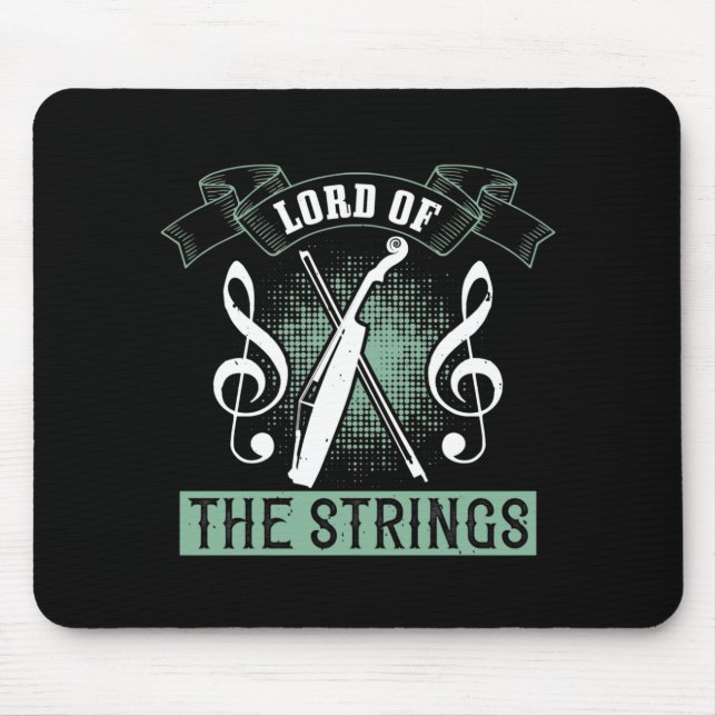 Violin - Herr der Streichungen Mousepad (Vorne)