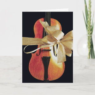 Violin Holiday Card Feiertagskarte