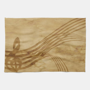 Violin Key Geschirrtuch