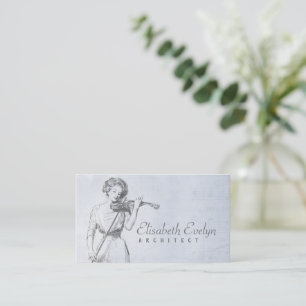 Violin Lady Music Businesscard Visitenkarte