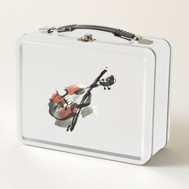 Violin Metall Lunch Box (Vorderseite)