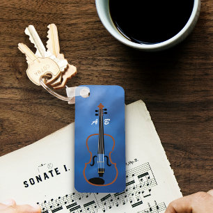 Violin Monogram Schlüsselanhänger