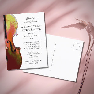 Violin Music Erwägungsgrund Einfache Einladung Pos