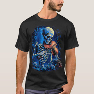 Violin Music Lover Skelettin Violine Cello H T-Shirt