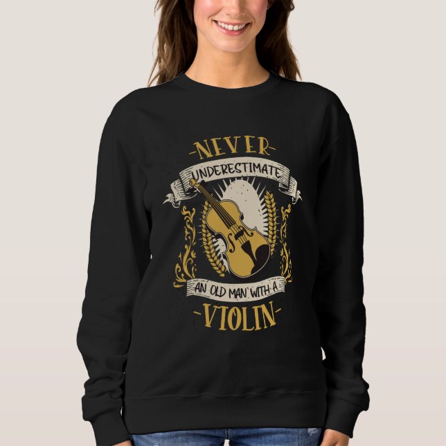 Violin Musical Instrument String Instrument Sweatshirt (Vorderseite)