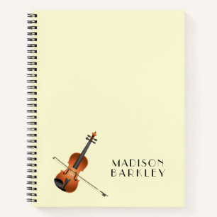 Violin Musician Teacher Streichorchester Notizbuch