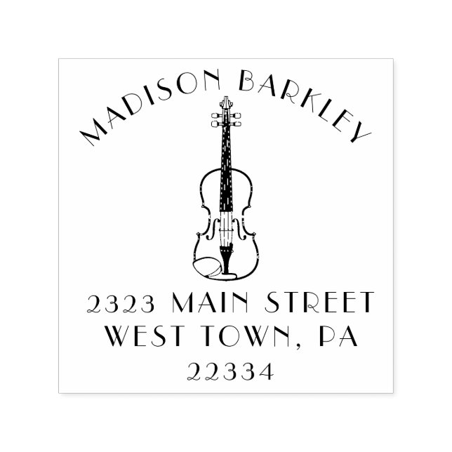 Violin Musician Teacher Streichorchester Permastempel (Design)