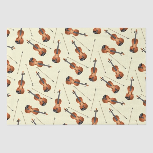 Violin Musician Teacher Streichorchester Seidenpapier (Vorderseite)