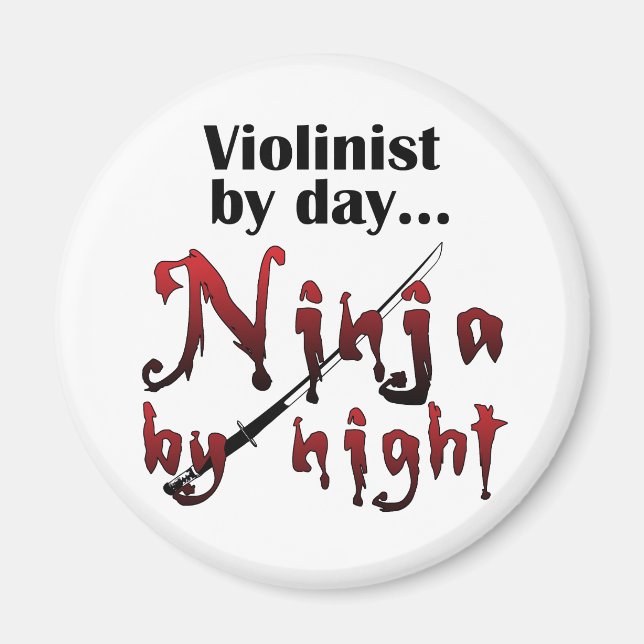 Violin Ninja Magnet (Vorne)