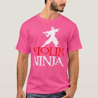 Violin Ninja Violinist Fiddle Player Music Orche T-Shirt