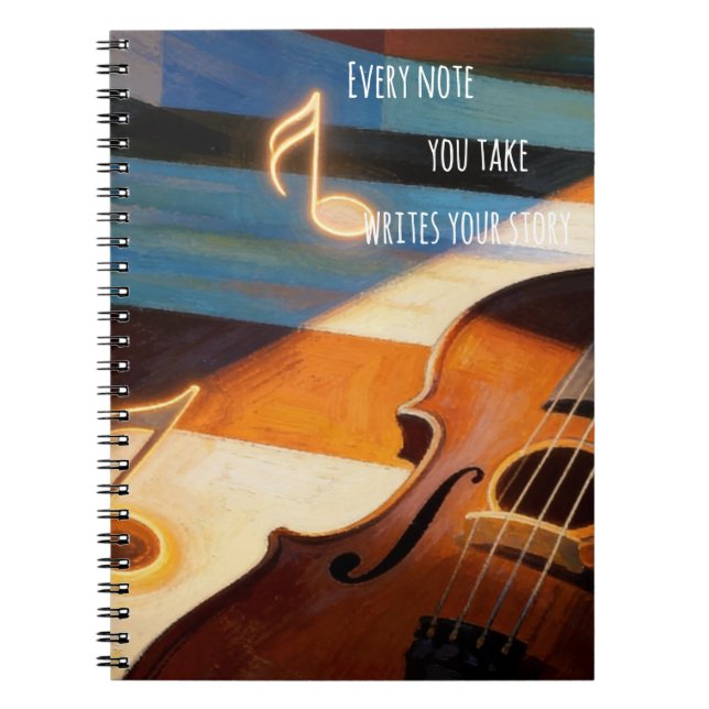 Violin Notebook – Every Note You Take Notizblock (Vorderseite)