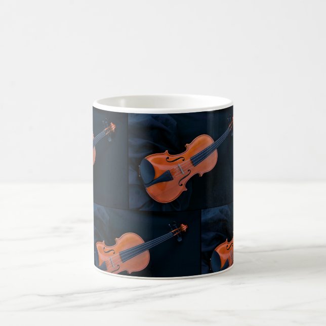 Violin Photo Closeup Kaffeetasse (Mittel)