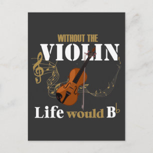 Violin Player Bb Musician Spaß Music Lover Postkarte