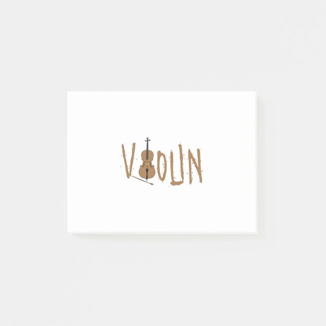 Violin Post-it Klebezettel (Vorderseite)