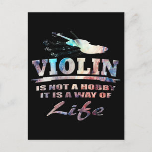 violin postkarte