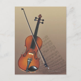 Violin Postkarte
