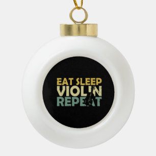 Violin Retro Keramik Kugel-Ornament