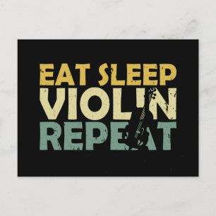 Violin Retro Postkarte