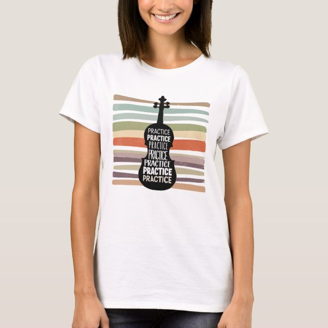 violin retro T-Shirt (Vorderseite)