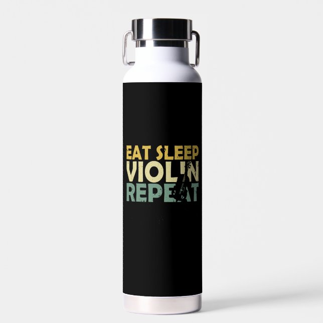 Violin Retro Trinkflasche (Vorne)