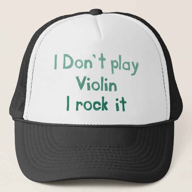 Violin Rock It Hat Truckerkappe (Vorderseite)
