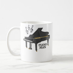 Violin-Schlüssel-Flügel Mann Kaffeetasse