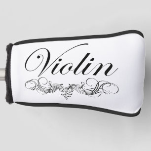 Violin Script Golf Headcover