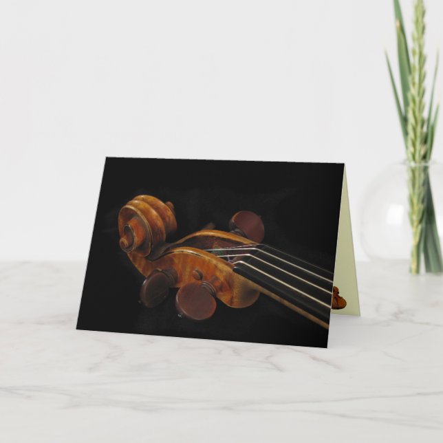 Violin Scroll Karte (Vorderseite)