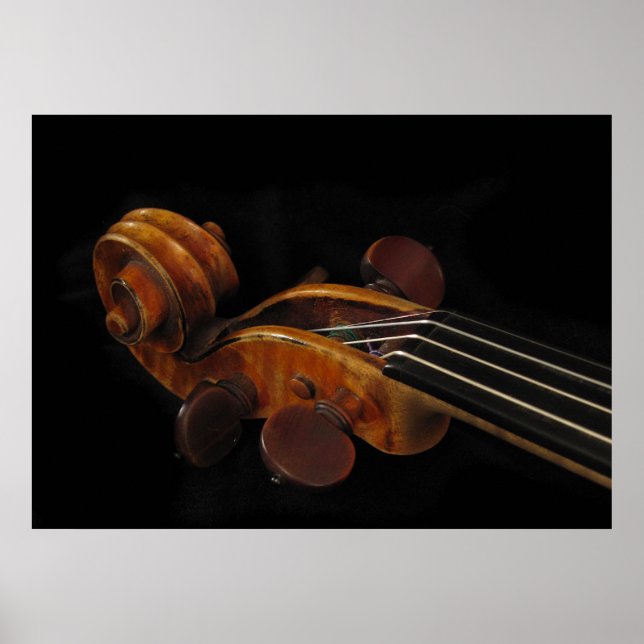 Violin Scroll Poster (Vorne)