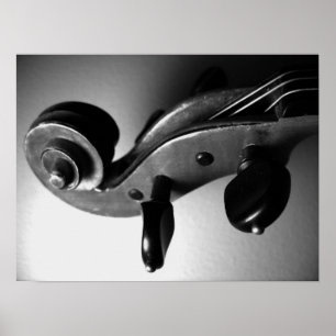 Violin Scroll Poster