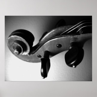 Violin Scroll Poster