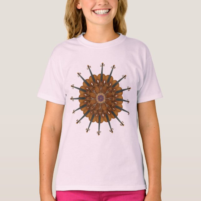 Violin Sunflower T-Shirt (Vorderseite)